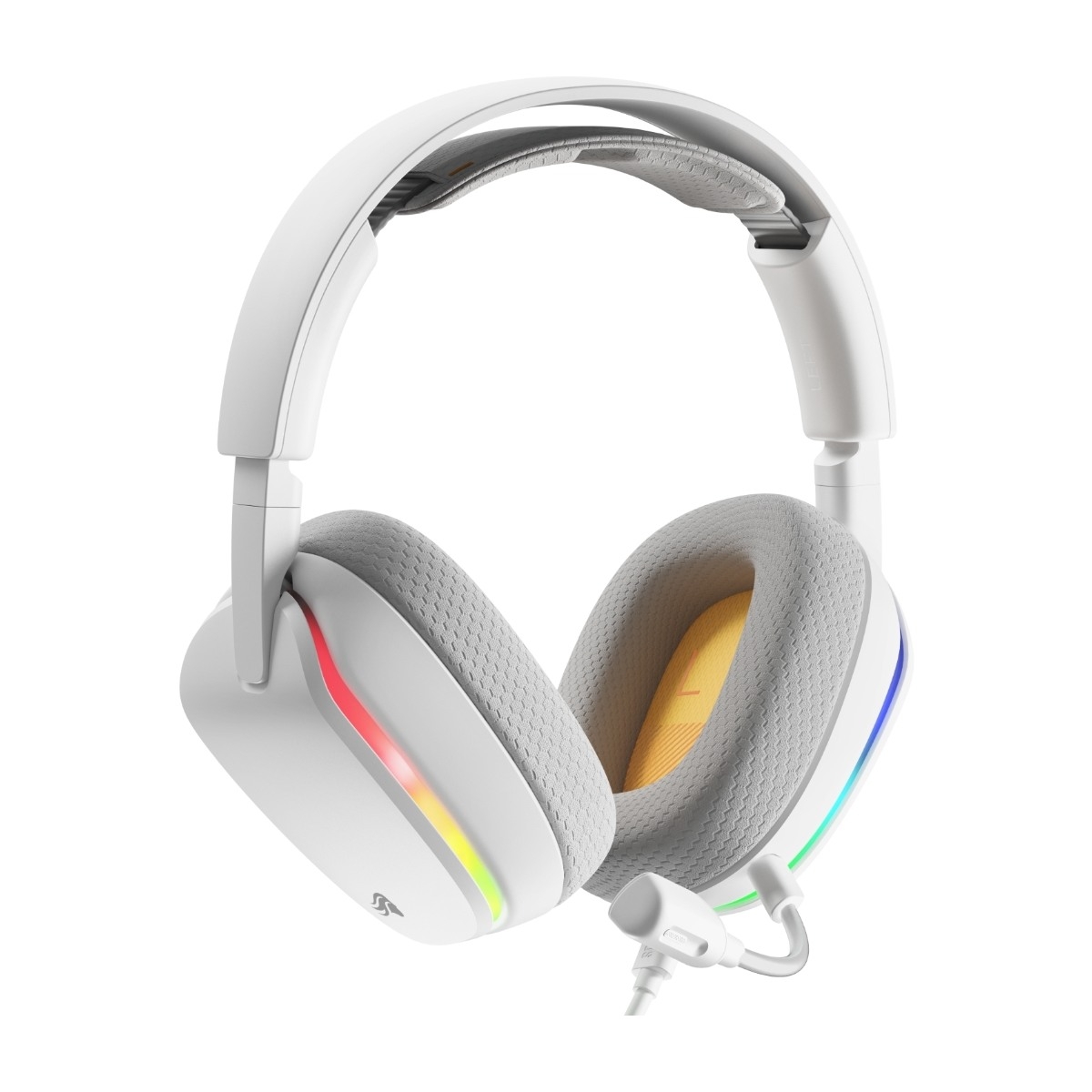 Glorious GHS Eternal RGB PC gaming-headset, hvid billede 3