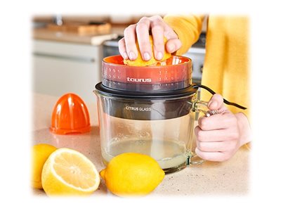 Taurus Citrus Glass, Sort, Rød, Transparent, 1 L, Glas, Plast, 30 W