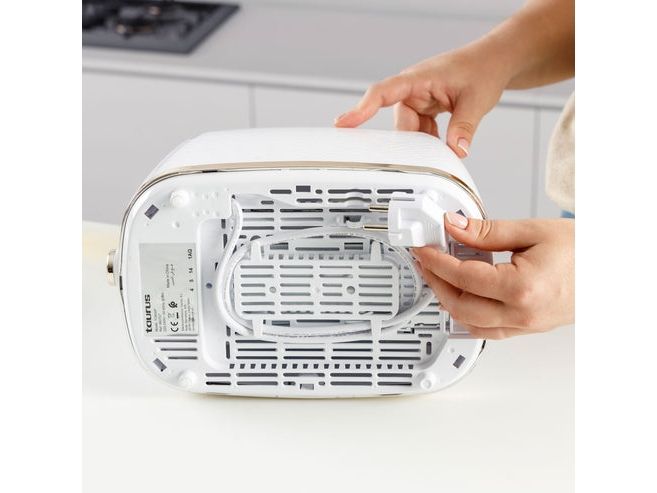 Taurus FUSION CRUNCH, 2 skive(r), Hvid, Rustfrit stål, Knapper, Dreje, 800 W