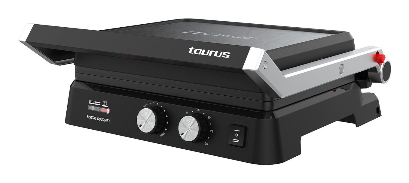 Taurus Bistro Gourmet 2-i-1 kontaktgrill, 2600 W billede 1