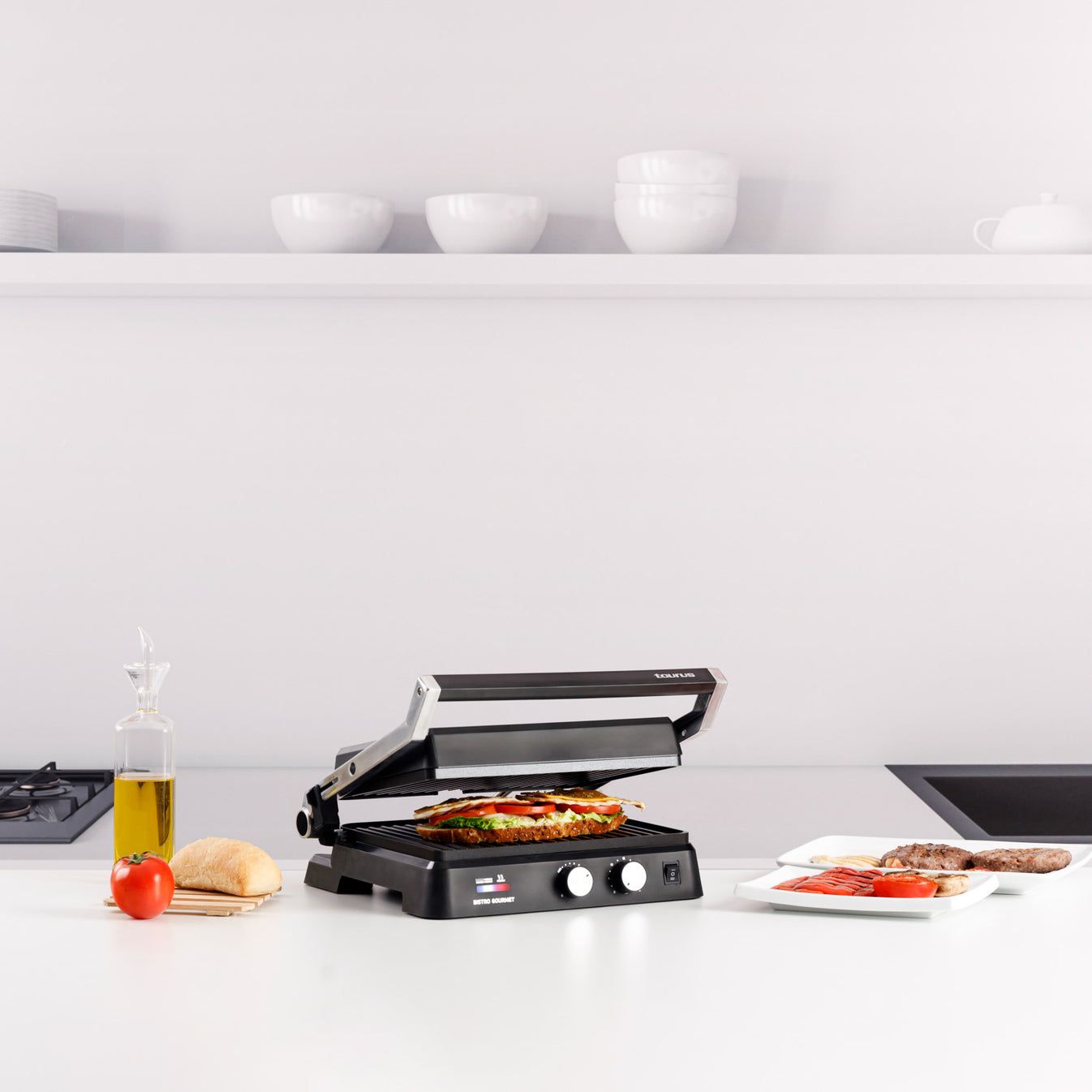 Taurus Bistro Gourmet 2-i-1 kontaktgrill, 2600 W billede 2