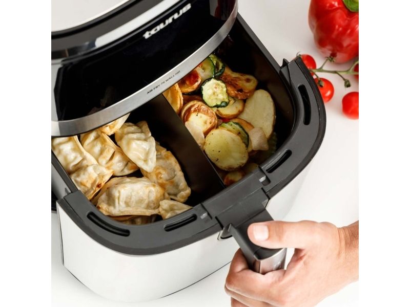 Taurus AFA1601XD, Varmluftsteger, 6,7 L, 80 °C, 200 °C, 60 min., Dobbelt