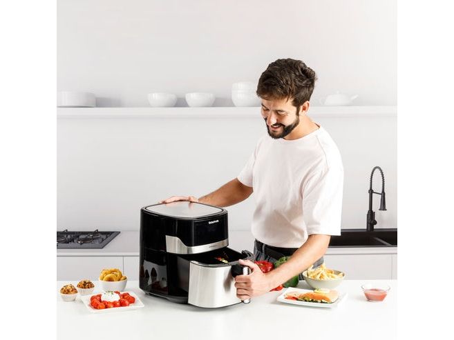 Taurus AFA1601XD, Varmluftsteger, 6,7 L, 80 °C, 200 °C, 60 min., Dobbelt