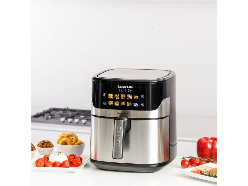 Taurus AFA1601XD, Varmluftsteger, 6,7 L, 80 °C, 200 °C, 60 min., Dobbelt