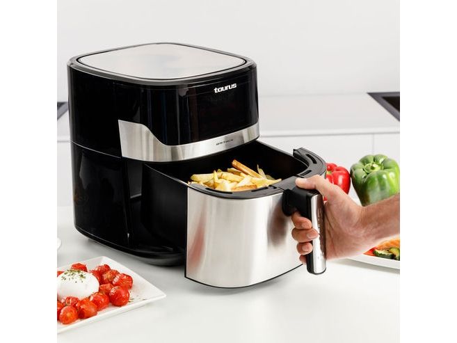 Taurus AFA1601XD, Varmluftsteger, 6,7 L, 80 °C, 200 °C, 60 min., Dobbelt