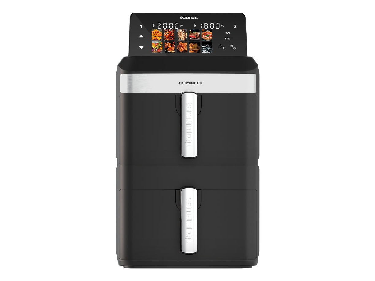Taurus Air Fry Duo Slim, Varmluftsteger, 13 L, 60 °C, 200 °C, 14 person(er), 90 min.