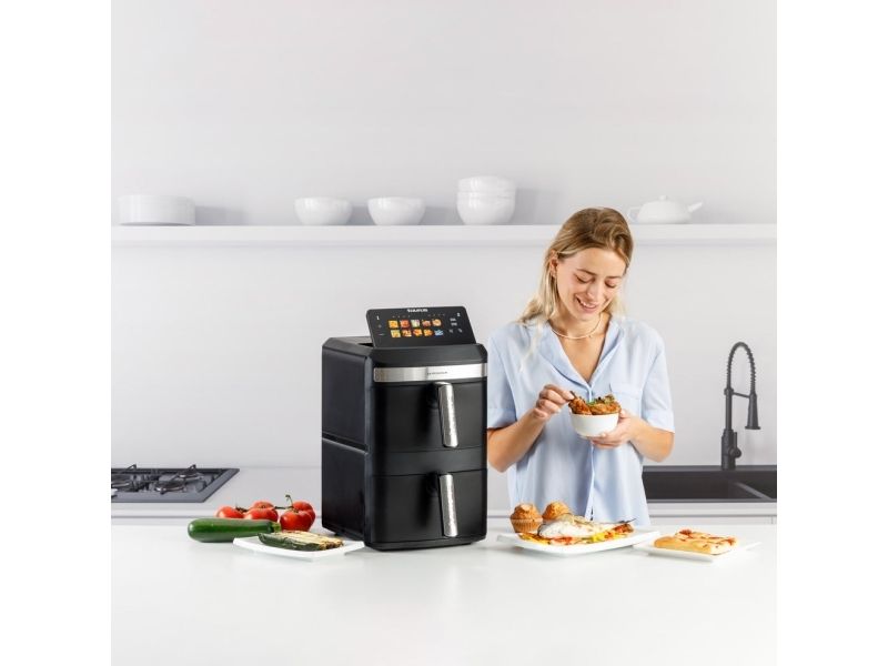 Taurus Air Fry Duo Slim, Varmluftsteger, 13 L, 60 °C, 200 °C, 14 person(er), 90 min.