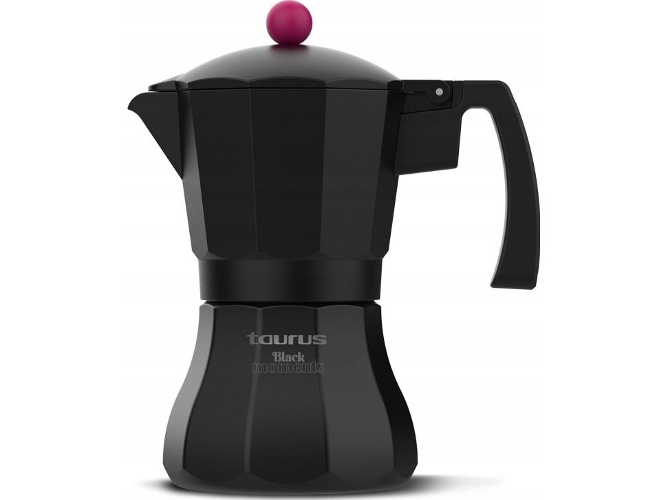 Taurus Black Moments 6, Moka gryde, Sort, Aluminium, 6 kopper, Rustfrit stål billede 3