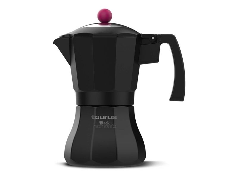 Taurus Black Moments 6, Moka gryde, Sort, Aluminium, 6 kopper, Rustfrit stål billede 4
