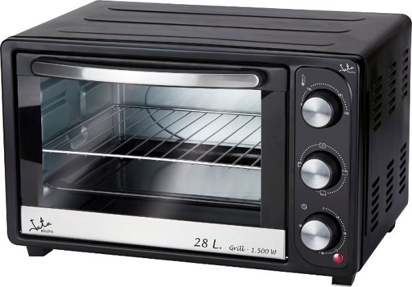 JATA HN928, 28 L, Sort, Rustfrit stål, Fritstående, Dreje, Rustfrit stål, Mekanisk