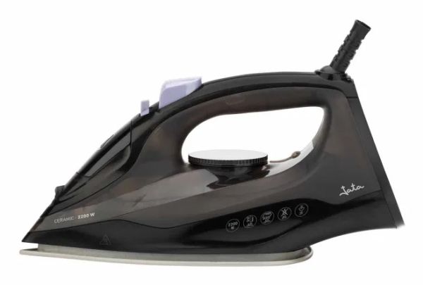 JATA JEPL2241, Tør & dampstrygejern, Keramisk strygesål, 180 g/min, Sort, 15 g/min, 0,2 L billede 1