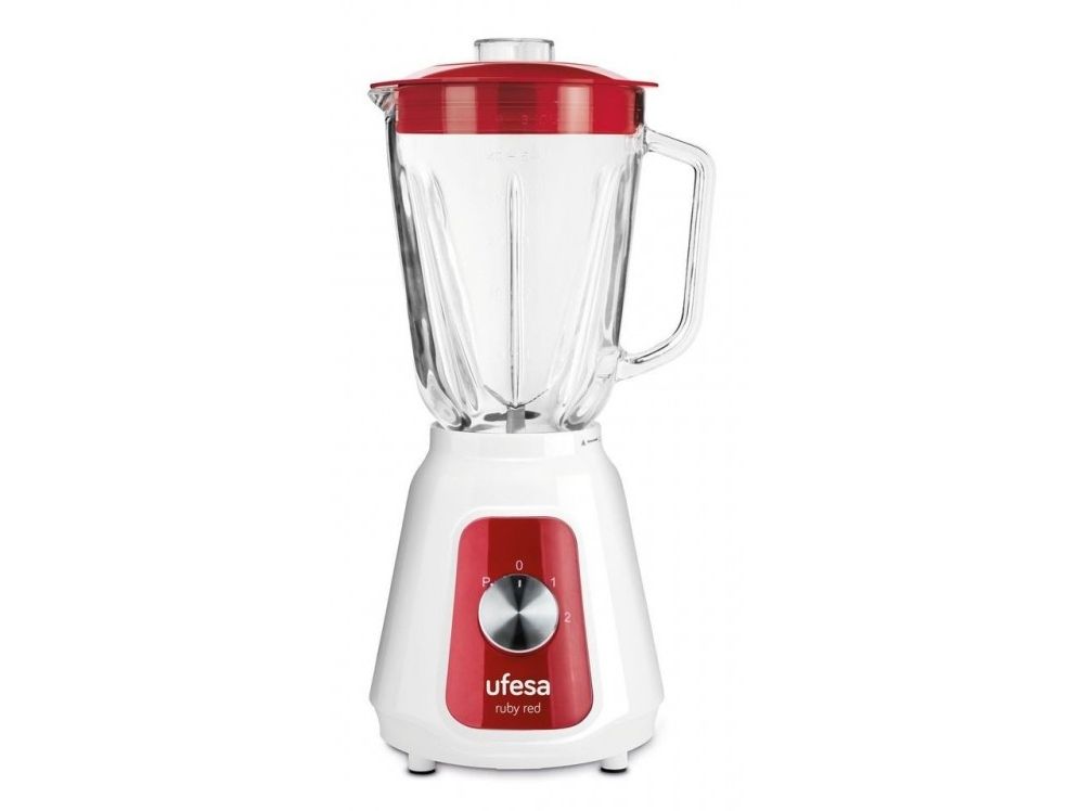 Ufesa BS4717, Bordplade blender, 1,5 L, Impulsfunktion, 1500 W, Rød, Hvid billede 1