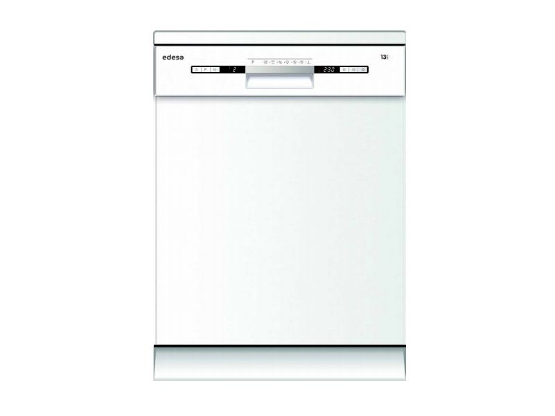 Edesa EDW-6230 WH, Fritstående, Fuld størrelse (60 cm), Hvid, Knapper, LED, Lavere, Øvre