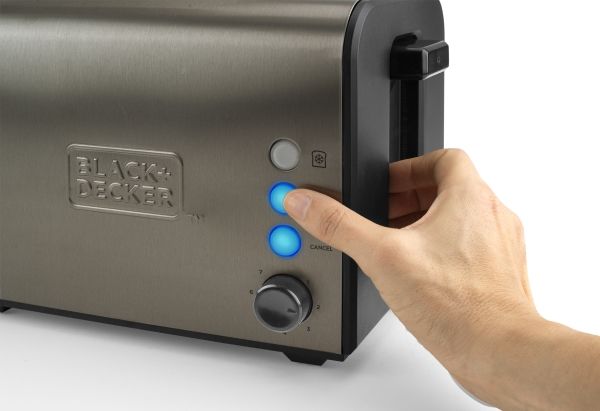 Black & Decker Brødrister Toaster 2-Slice Brushed Steel