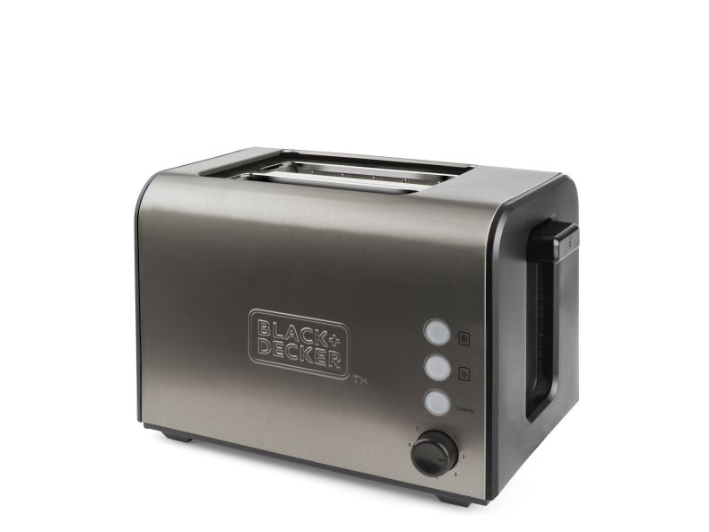 Black & Decker Brødrister Toaster 2-Slice Brushed Steel