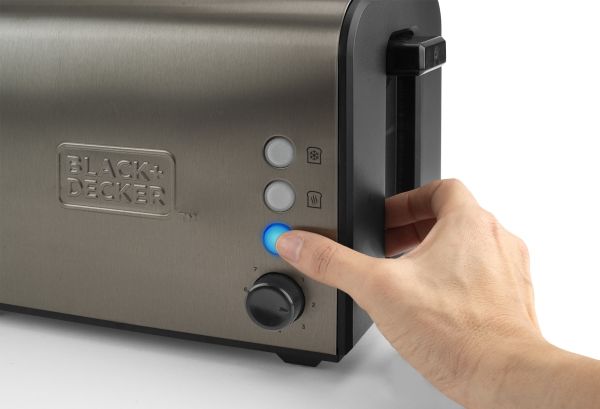 Black & Decker Brødrister Toaster 2-Slice Brushed Steel