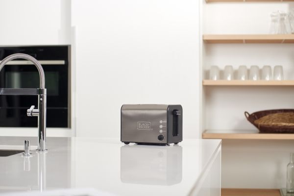 Black & Decker Brødrister Toaster 2-Slice Brushed Steel