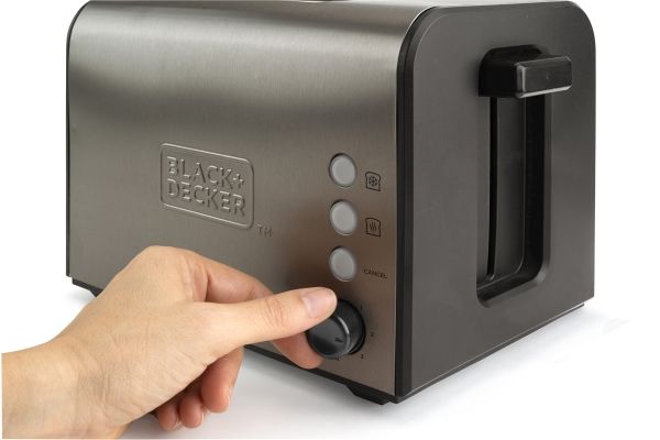 Black & Decker Brødrister Toaster 2-Slice Brushed Steel