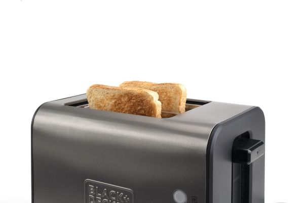 Black & Decker Brødrister Toaster 2-Slice Brushed Steel
