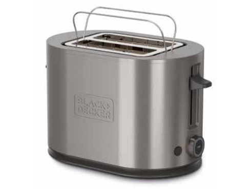 Black & Decker Brødrister 2-Slot Toaster 900W Inox