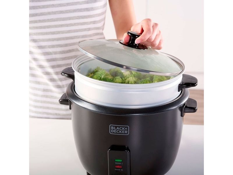 Black & Decker Rice Cooker 1.8L Black billede 4