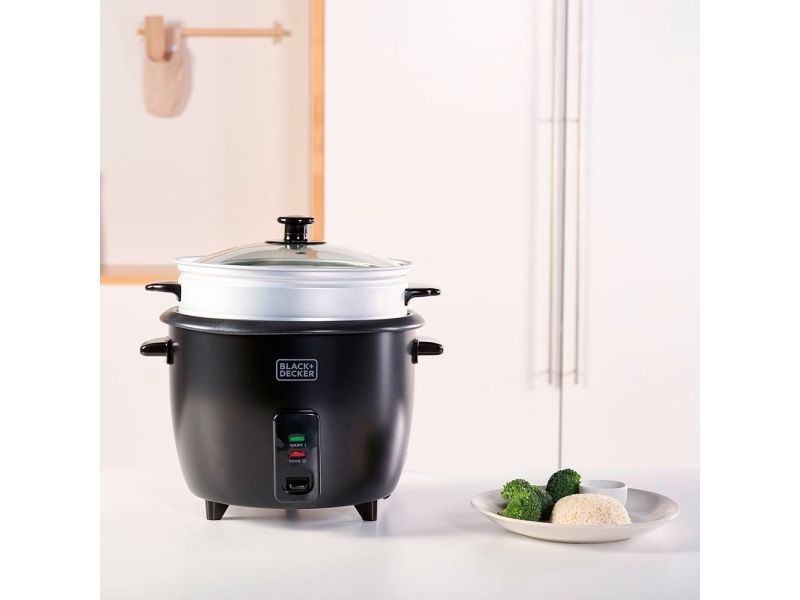 Black & Decker Rice Cooker 1.8L Black billede 3