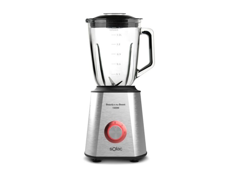 Solac Beauty and the Beast 1500, Bordplade blender, 1,5 L, Impulsfunktion, Knusning af is, 1500 W, Rustfrit stål billede 1