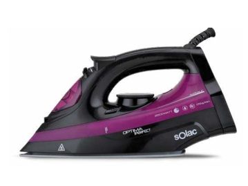 Solac PV2114, Tør & dampstrygejern, Keramisk strygesål, 2 m, 140 g/min, Sort, Lilla, 40 g/min billede 1