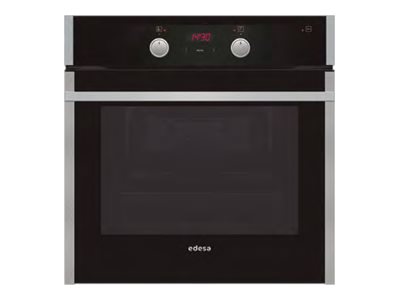 Edesa EOE-8060 P X - Ovn - til indbygning - niche - bredde: 56 cm - dybde: 56 cm - højde: 59 cm - med selv-rengøring - Klasse A - sort/rustfrit