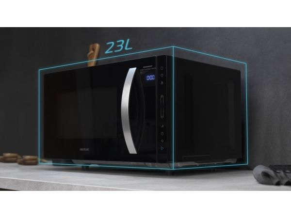 Cecotec GrandHeat 2300 - Mikrobølgeovn - 23 liter - 800 W - sort billede 3