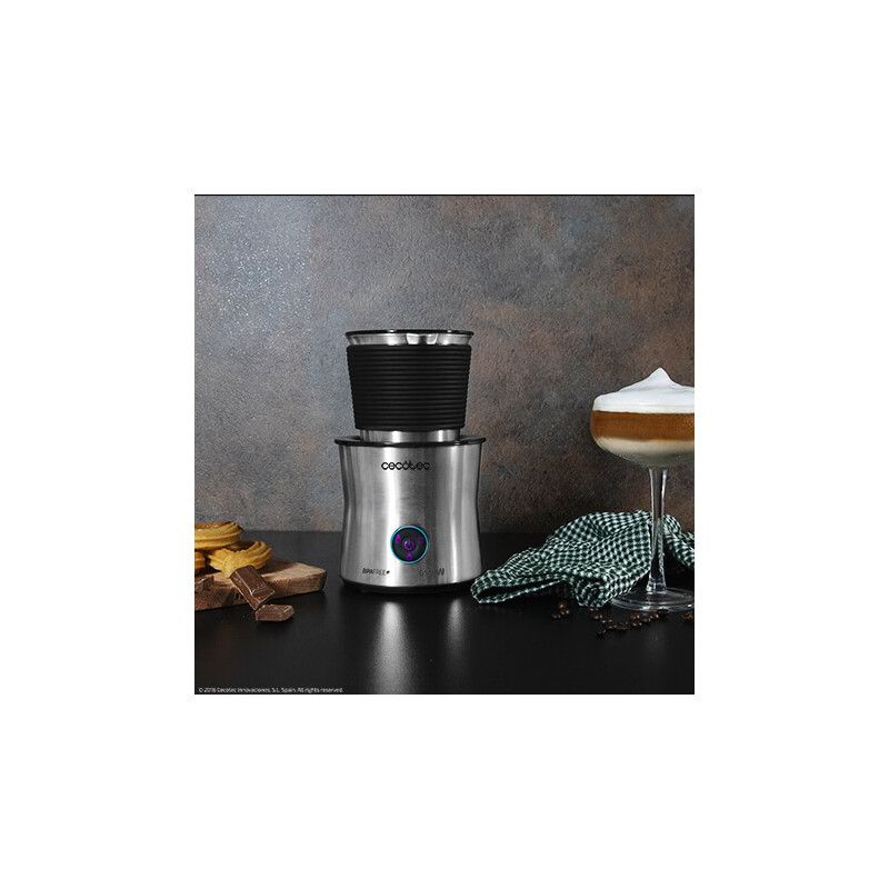Cecotec 01518, Automatisk mælkeskummer/varmer, Sølv, Rustfrit stål, 200 ml, 400 ml, 0,4 L billede 4