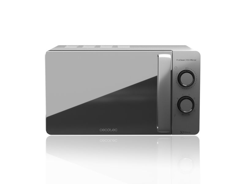 Cecotec ProClean 3160 Mirror, Bordplade, Grill mikroovn, 20 L, 700 W, Dreje, Grå billede 1