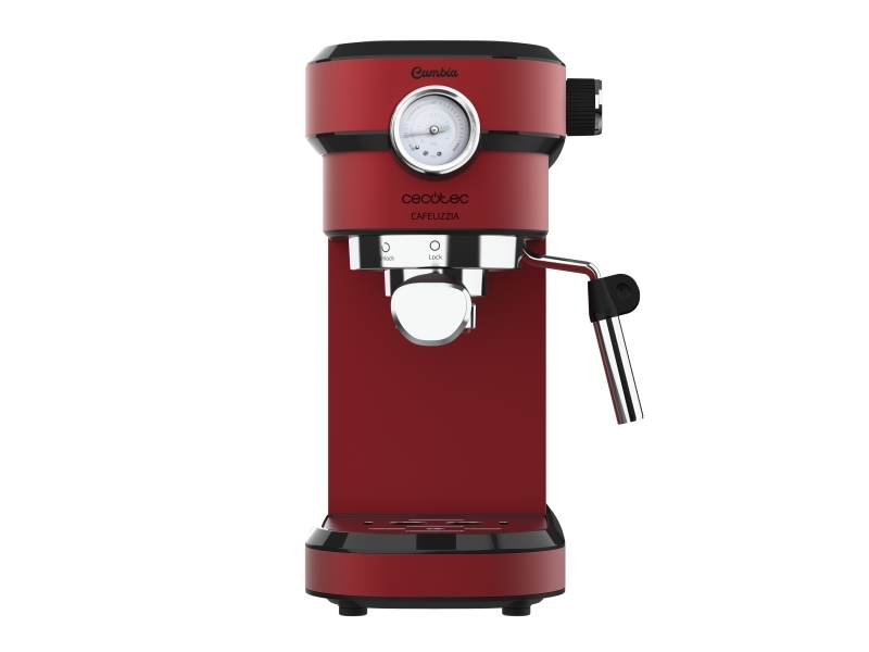 Cecotec Cafelizzia 790 Shiny Pro, Espressomaskine, 1,2 L, 1350 W, Sort, Rød