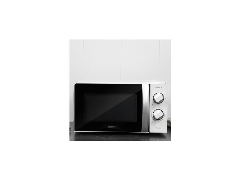 Cecotec ProClean 2010, Bordplade, Solo mikroovn, 20 L, 700 W, Dreje, Hvid billede 3