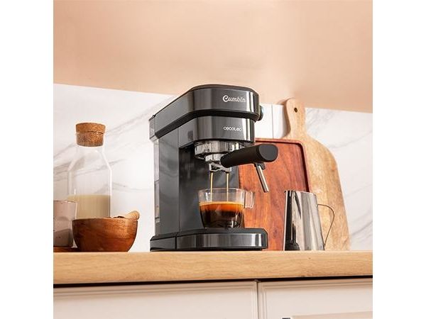 Cecotec 01624, Espressomaskine, 1,2 L, Malet kaffe, 1350 W, Grå