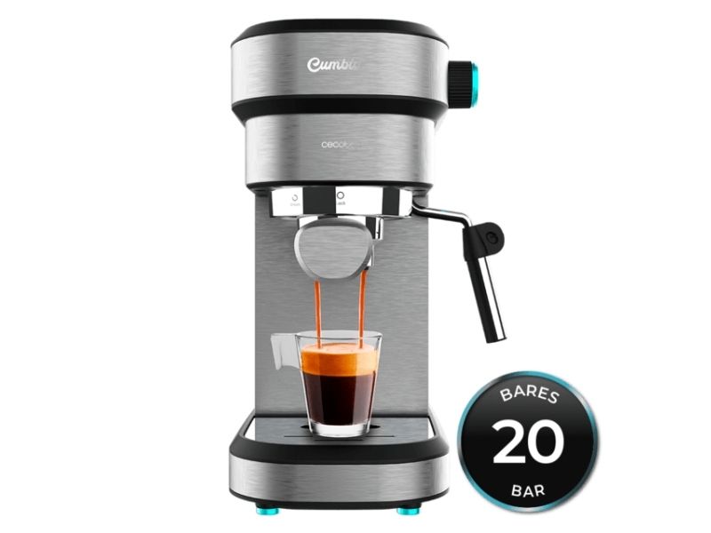 Cecotec 01624, Espressomaskine, 1,2 L, Malet kaffe, 1350 W, Grå
