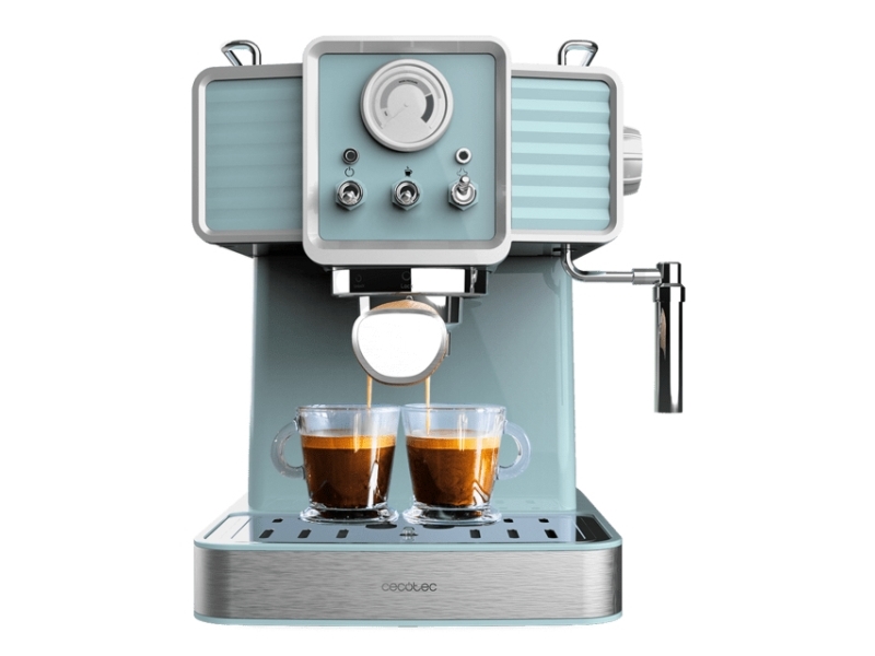Cecotec 01628, Espressomaskine, 1,5 L, Malet kaffe, 1350 W, Blå