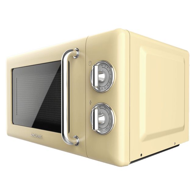 Cecotec 01708 microwave Beige, Stainless steel Grill microwave Countertop 20 L 700 W billede 2