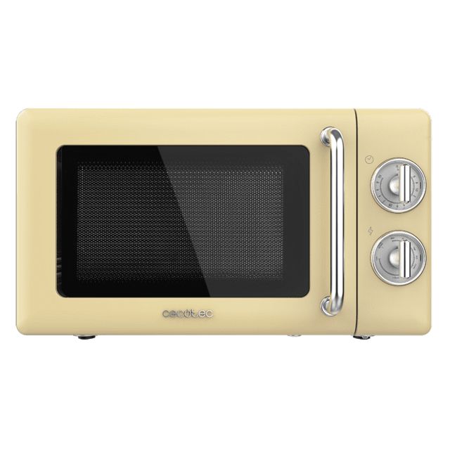 Cecotec 01708 microwave Beige, Stainless steel Grill microwave Countertop 20 L 700 W billede 1