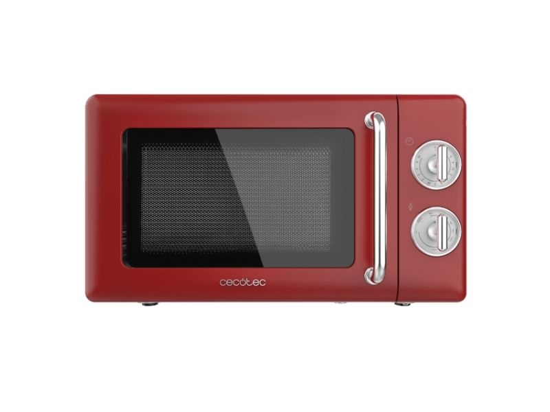 Cecotec 01710, Bordplade, Grill mikroovn, 20 L, 700 W, Dreje, Rød, Rustfrit stål billede 3