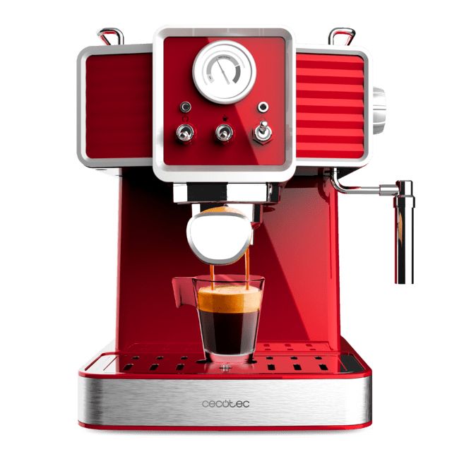 Cecotec 01727, Espressomaskine, 1,5 L, Malet kaffe, 1350 W, Rød billede 1