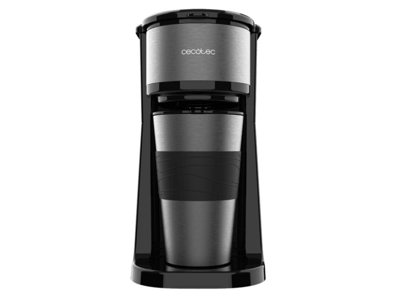 Cecotec Coffee 66 Drop & Go, Dråbe kaffemaskine, Malet kaffe, 700 W, Sort, Rustfrit stål