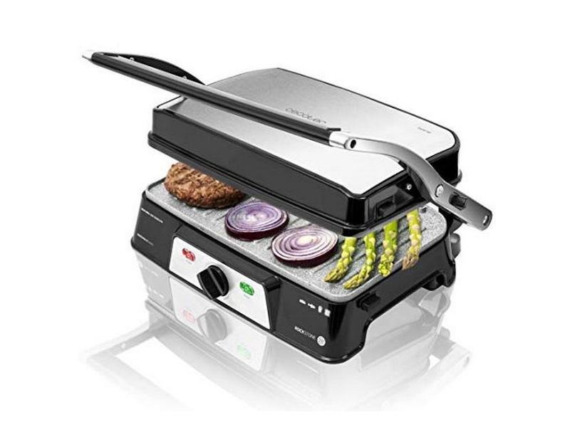 Cecotec Rock''nGrill 1500, Sort, Rustfrit stål, Rektangulær, 245 x 173 mm, Sten, 1500 W, 220 - 240 V