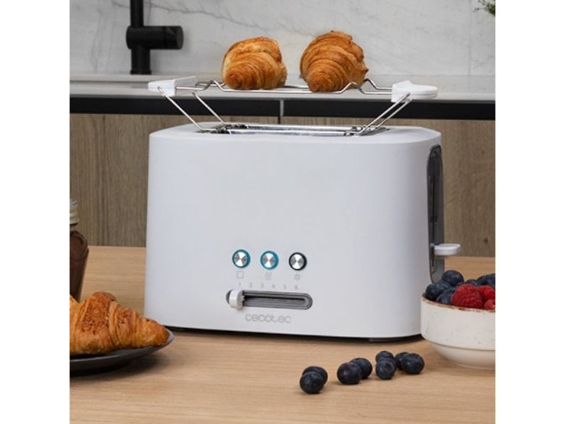 Cecotec 03188, 2 skive(r), Hvid, Plast, Knapper, Niveau, 980 W