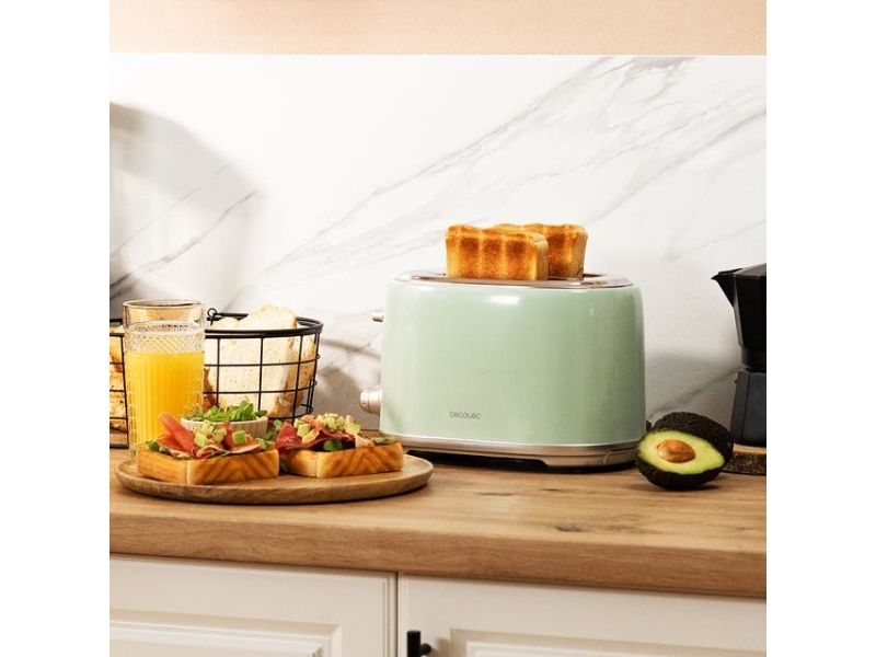 Cecotec 03230, 2 skive(r), Grøn, Stål, Knapper, Dreje, 980 W, 3 År billede 3