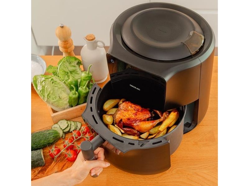 Cecotec 03300, Lavfedt steger, 5,5 L, 0,6 kg, Enkelt, Sort, Berøring billede 4