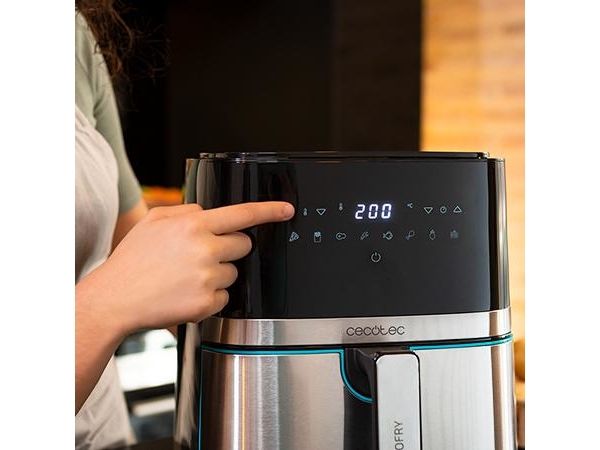 Cecotec Cecofry Full Inox Pro 5500 - Varmluftsrister - 5.5 liter - 1.7 kW - sort/inox