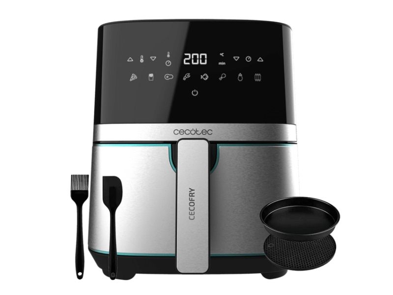 Cecotec Cecofry Full Inox Pro 5500 - Varmluftsrister - 5.5 liter - 1.7 kW - sort/inox
