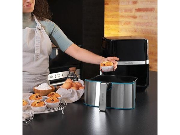 Cecotec Cecofry Full Inox Pro 5500 - Varmluftsrister - 5.5 liter - 1.7 kW - sort/inox
