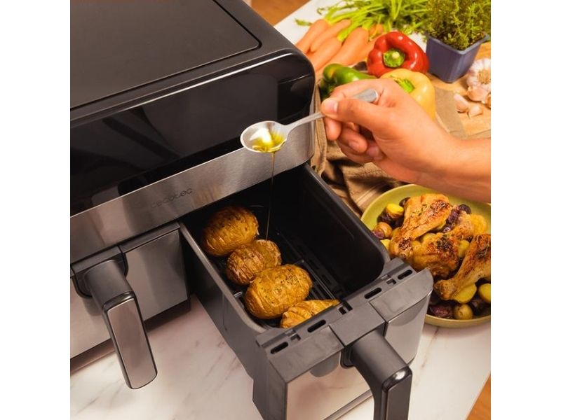 Cecotec Cecofry Advance 9000 - Dobbelt varmluftssteger - 9 liter - 2.8 kW - inox
